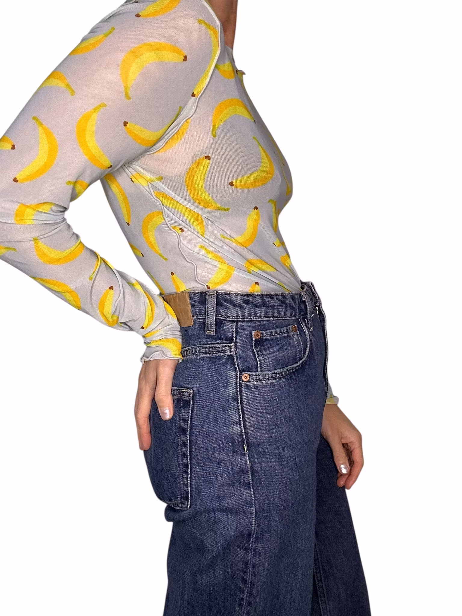 Meshtröja med bananer