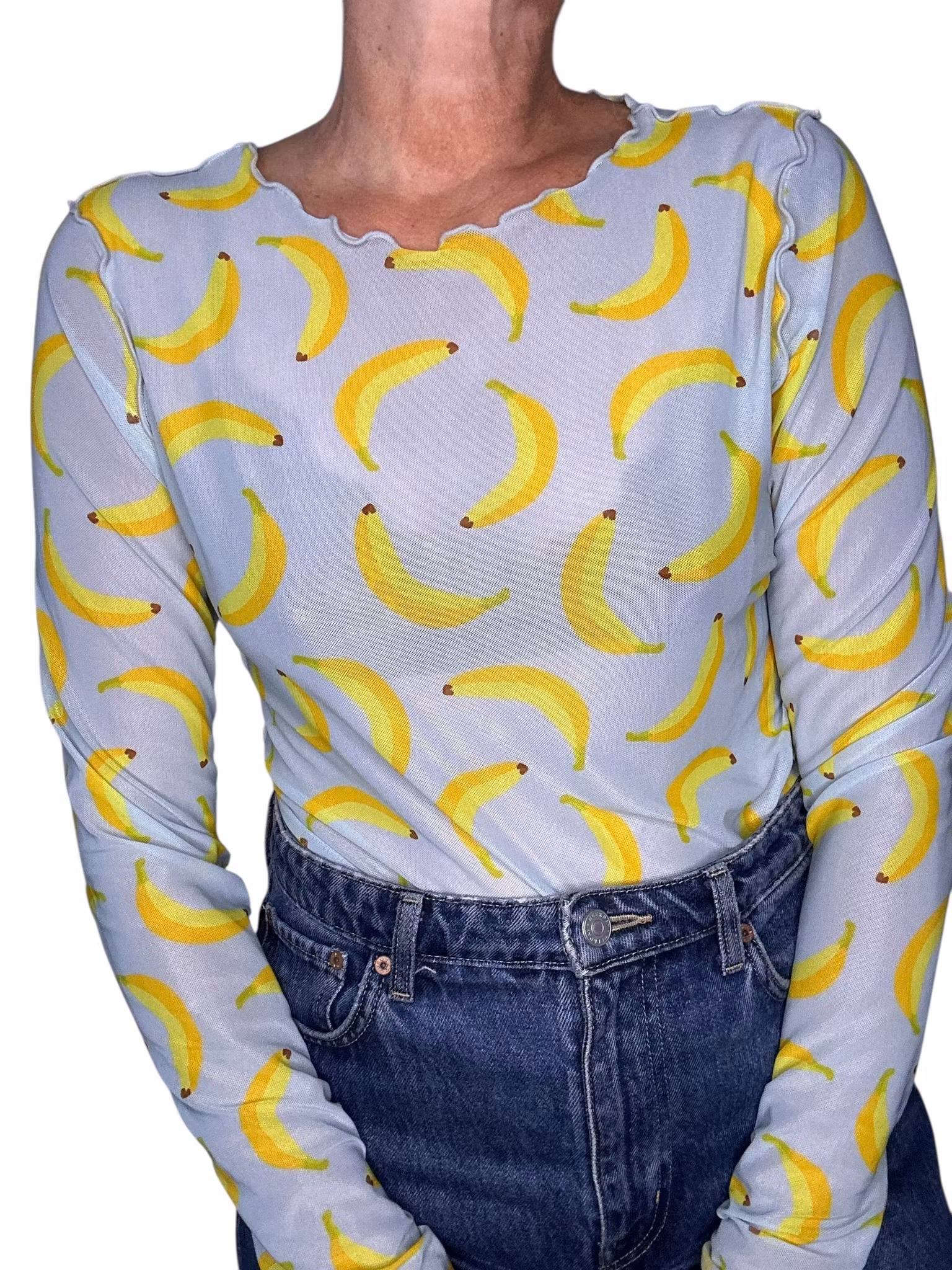 Meshtröja med bananer