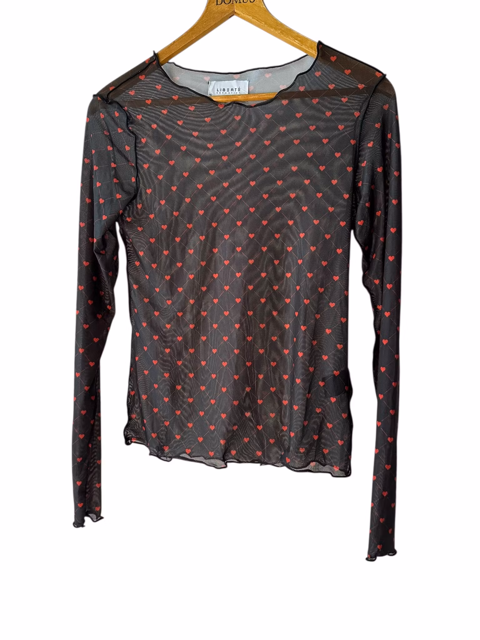 Meshtröja med hjärtan