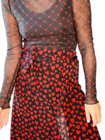 Meshtröja med hjärtan