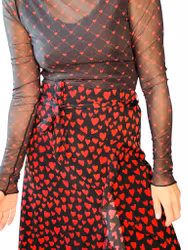 Meshtröja med hjärtan