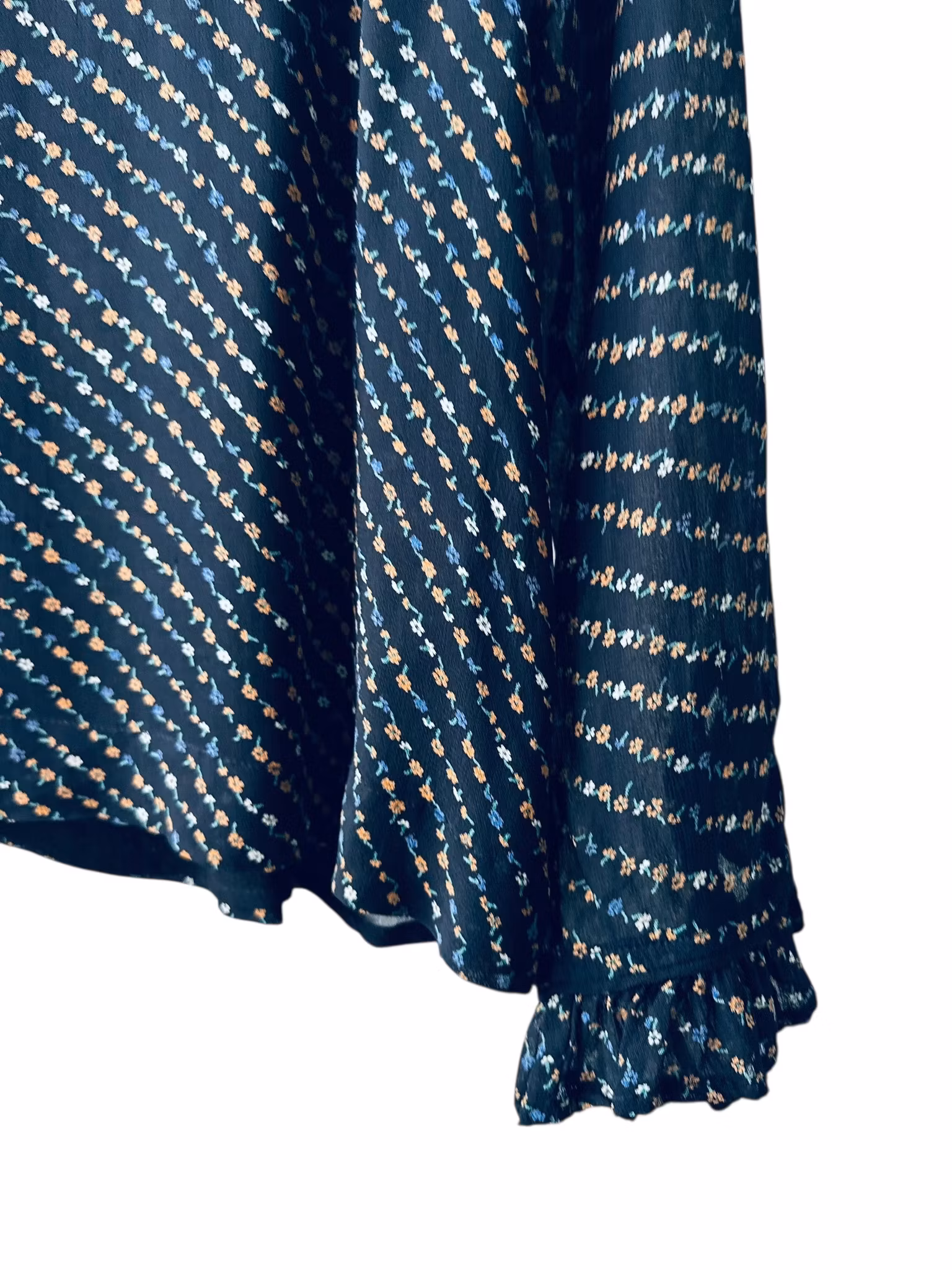 Ganni blus med små blommor