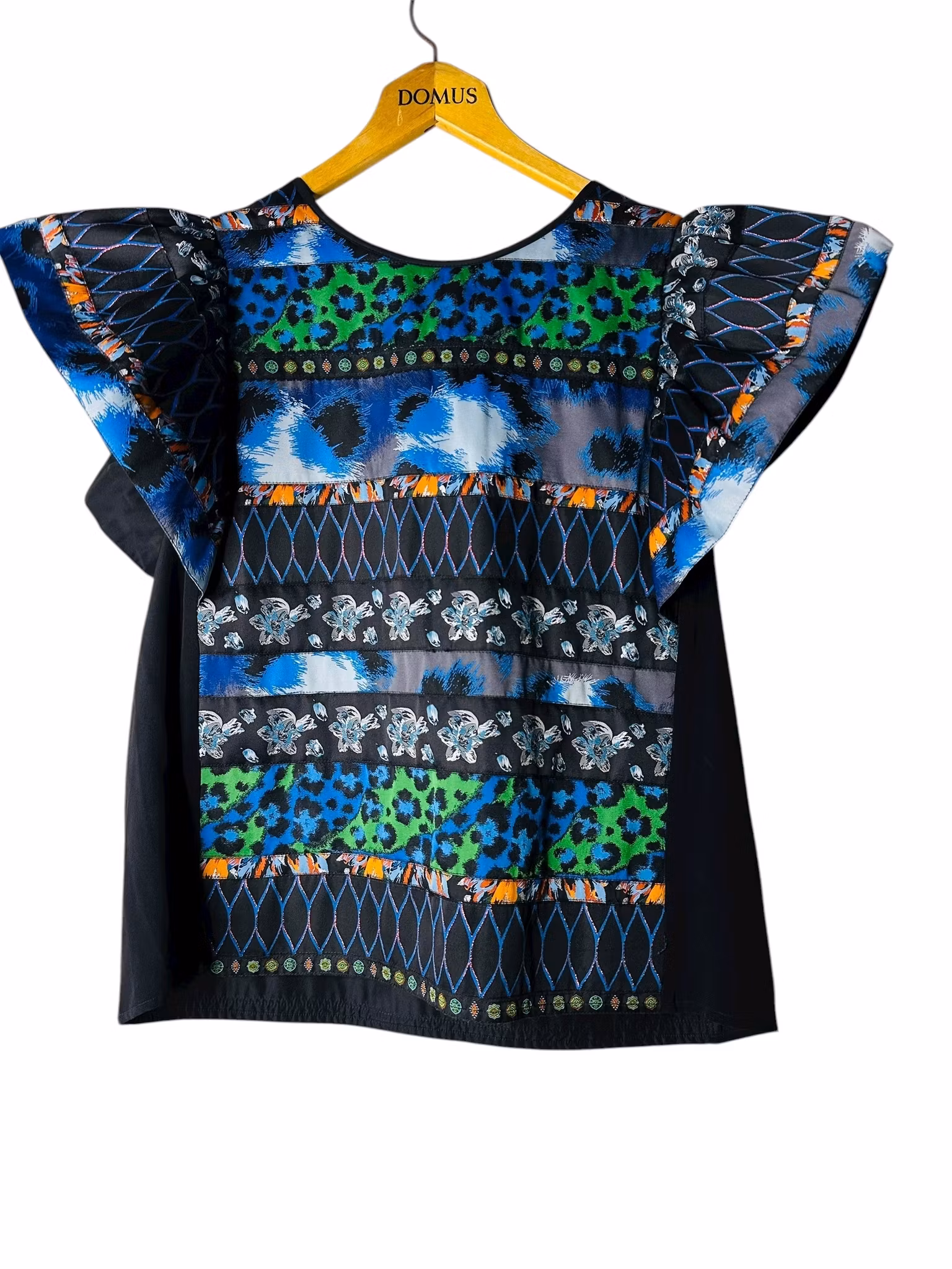 Kenzo x HM topp med maffiga ärmar