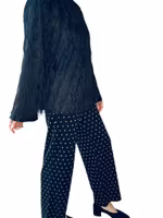 Stine Goya svarta byxor med guldprickar NWT