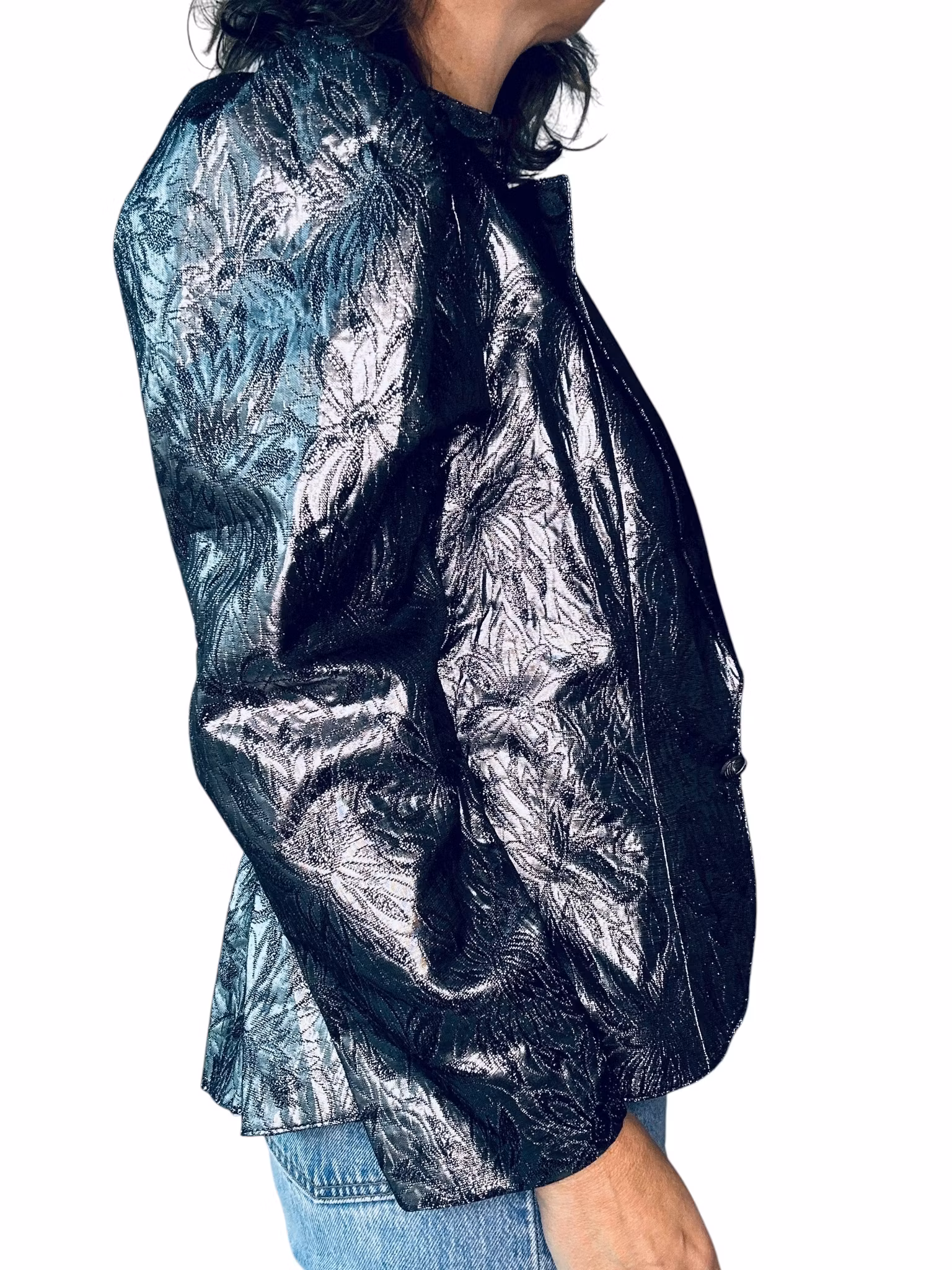 Vintage kavaj i silver