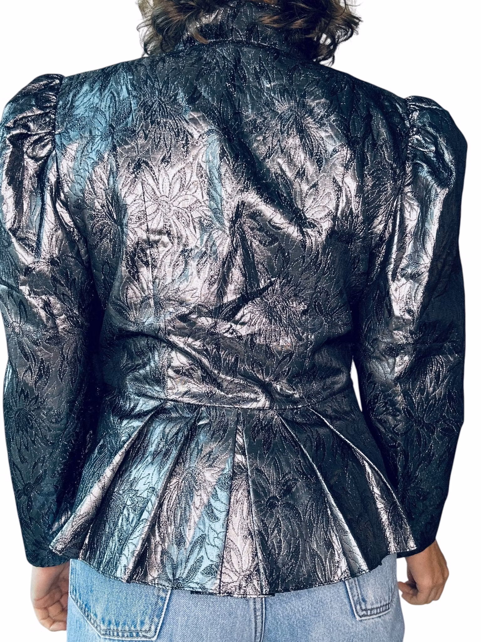 Vintage kavaj i silver