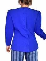 Vintage kornblå topp med otroliga detaljer