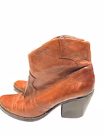 Tamaris vinröda låga cowboyboots