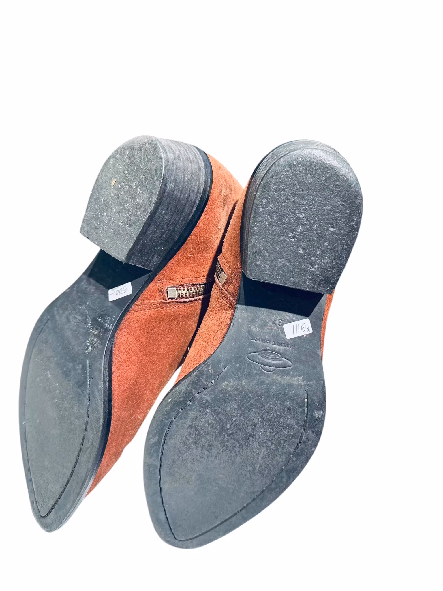 Fabienne Chapot vinröda boots med tåhätta