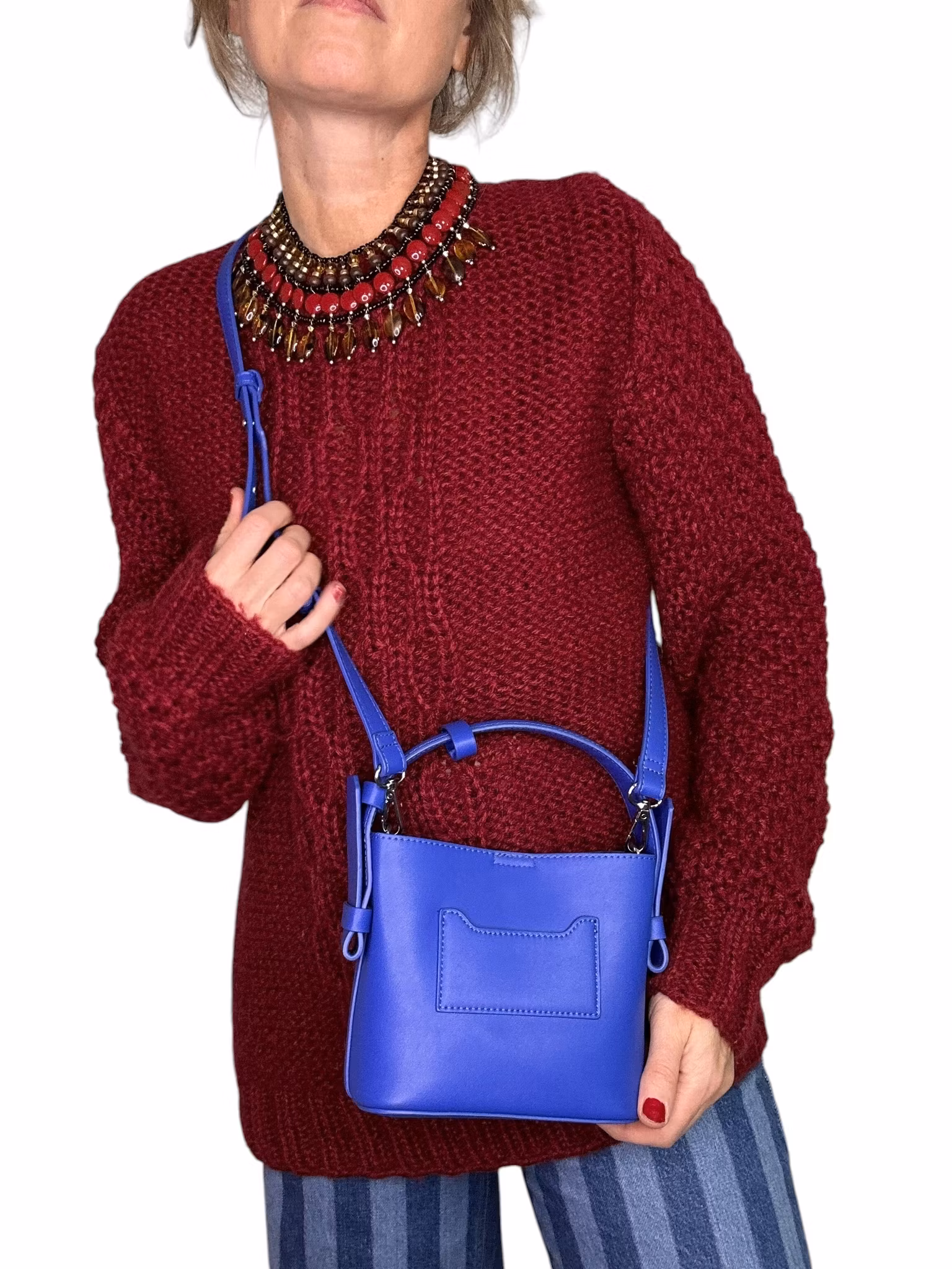 Rizzo kornblå väska