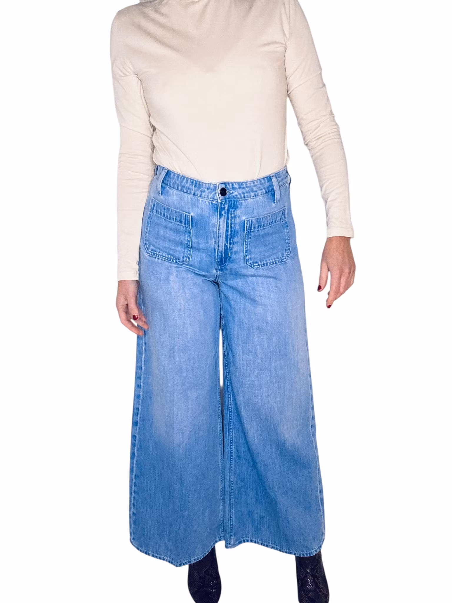 Jeans i 70-talsstil
