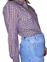 Vintage westernskjorta med glittertråd