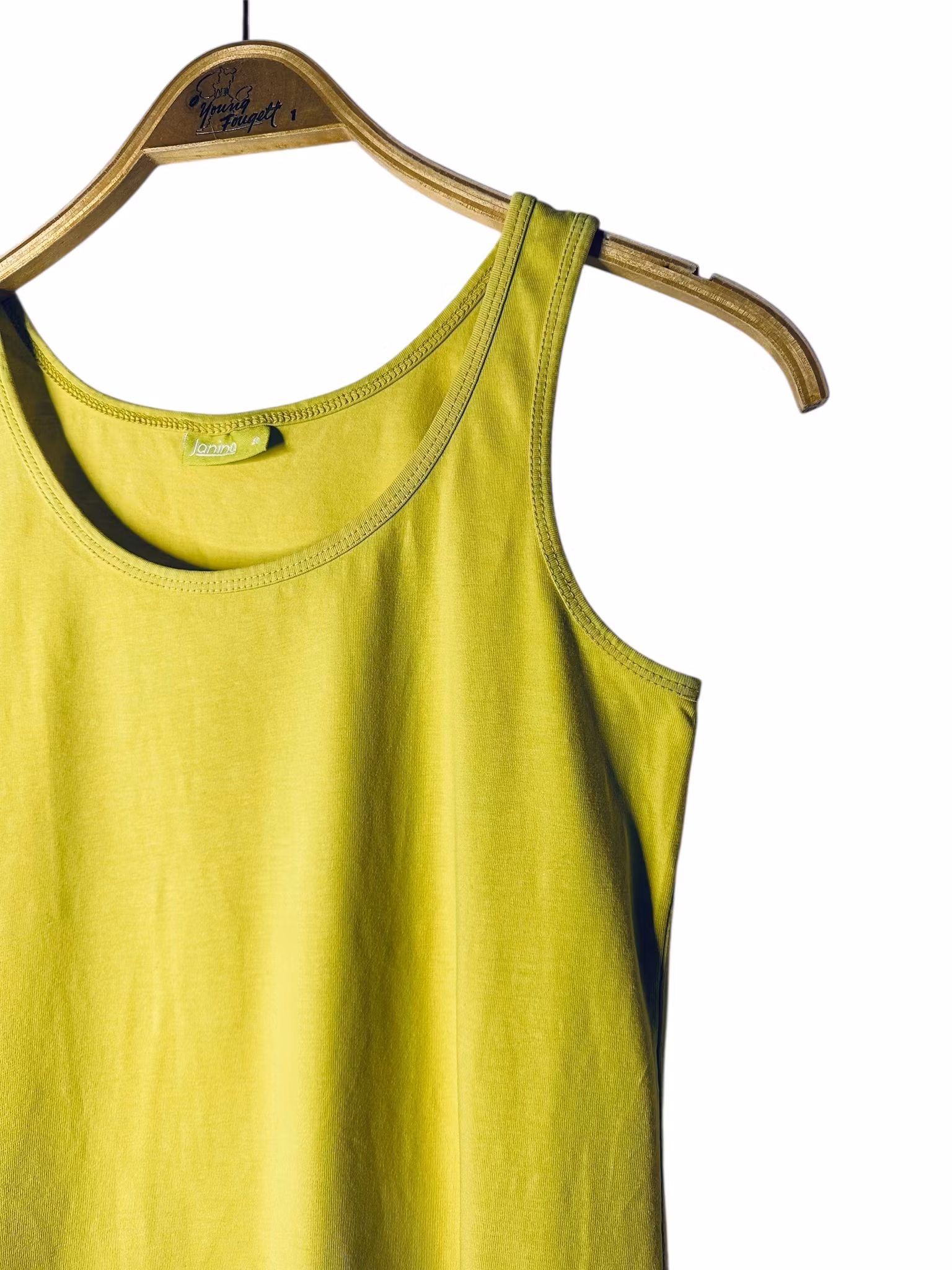 Långt linne med spetskant