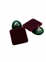 Örhängen vinröda och gröna