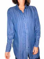 Malene Birger randig denimskjorta