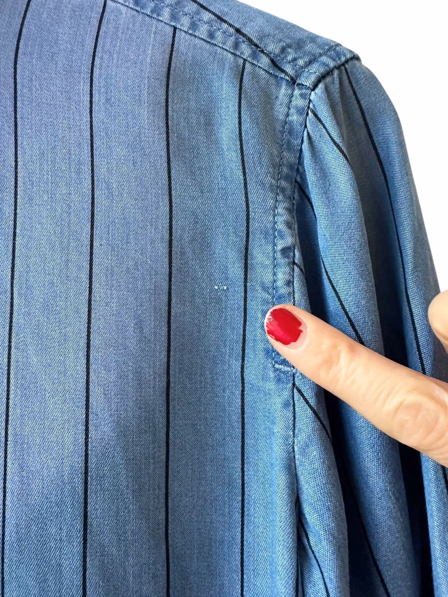 Malene Birger randig denimskjorta