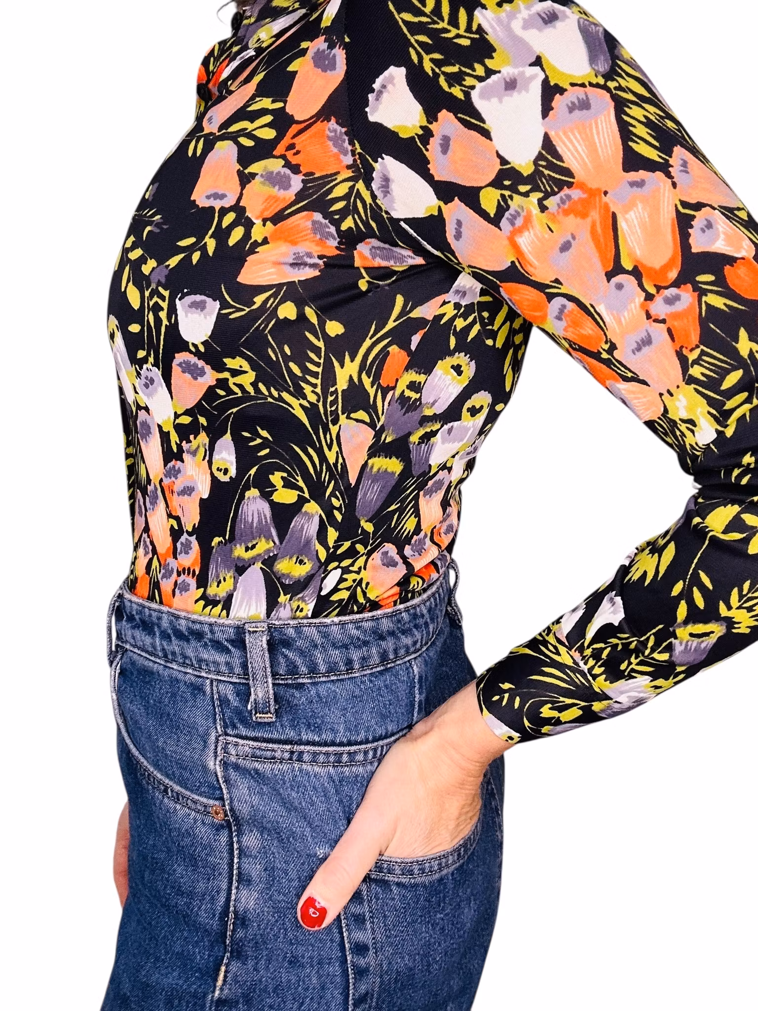 Vintage skjorta i acetat - 70-tal