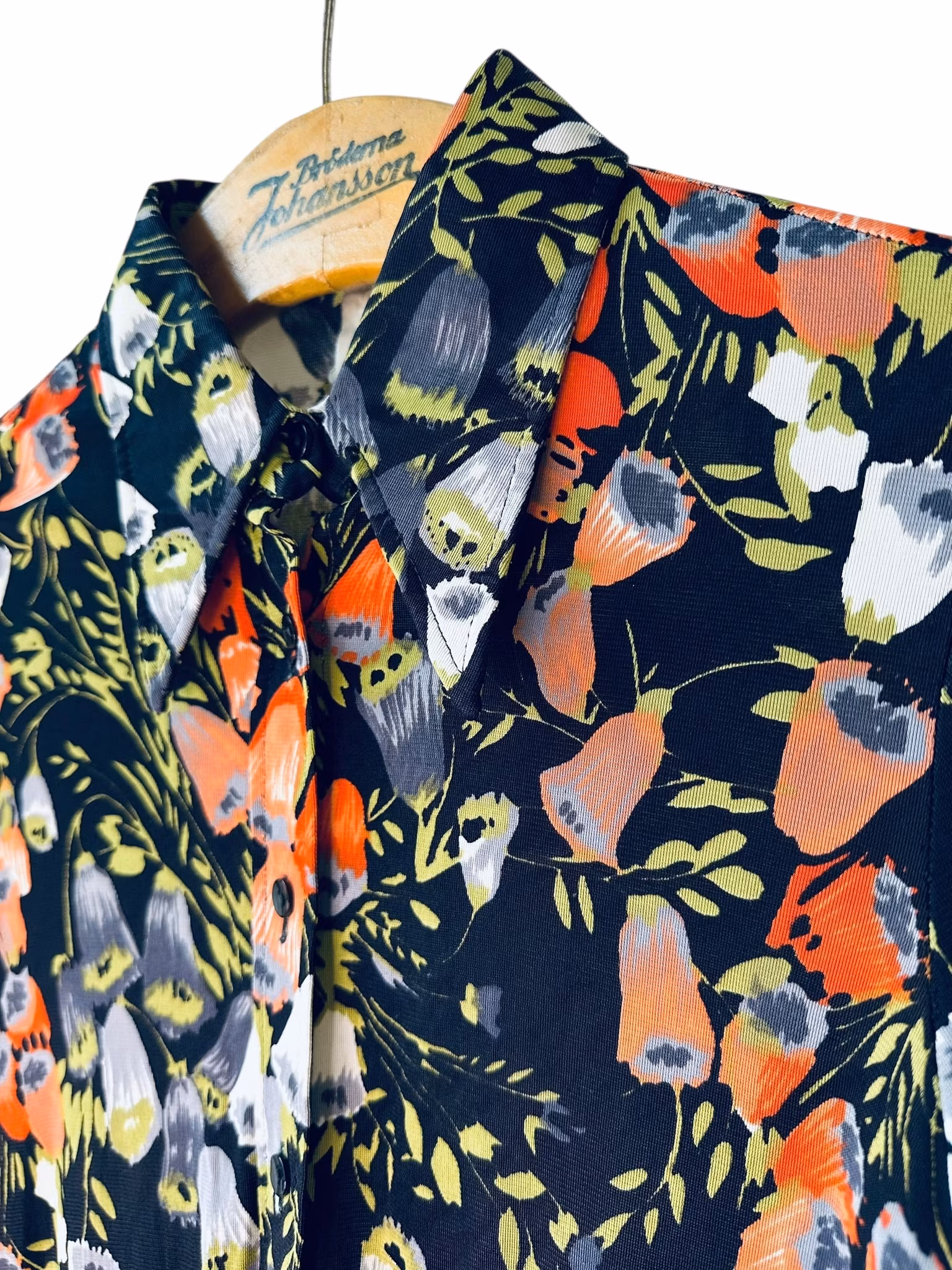 Vintage skjorta i acetat - 70-tal