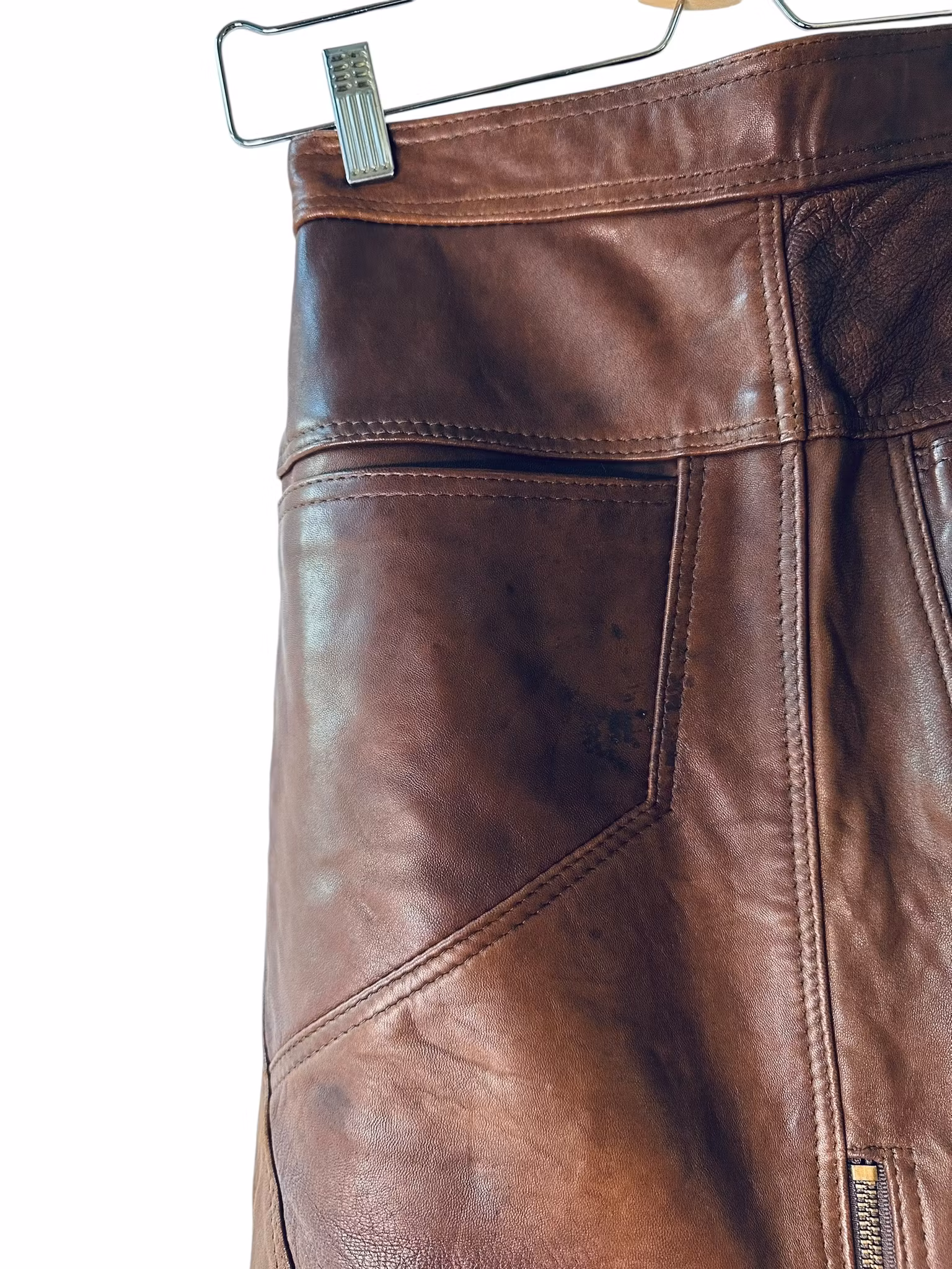 Vintage skinnkjol med dragkedjor