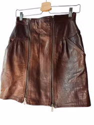 Vintage skinnkjol med dragkedjor