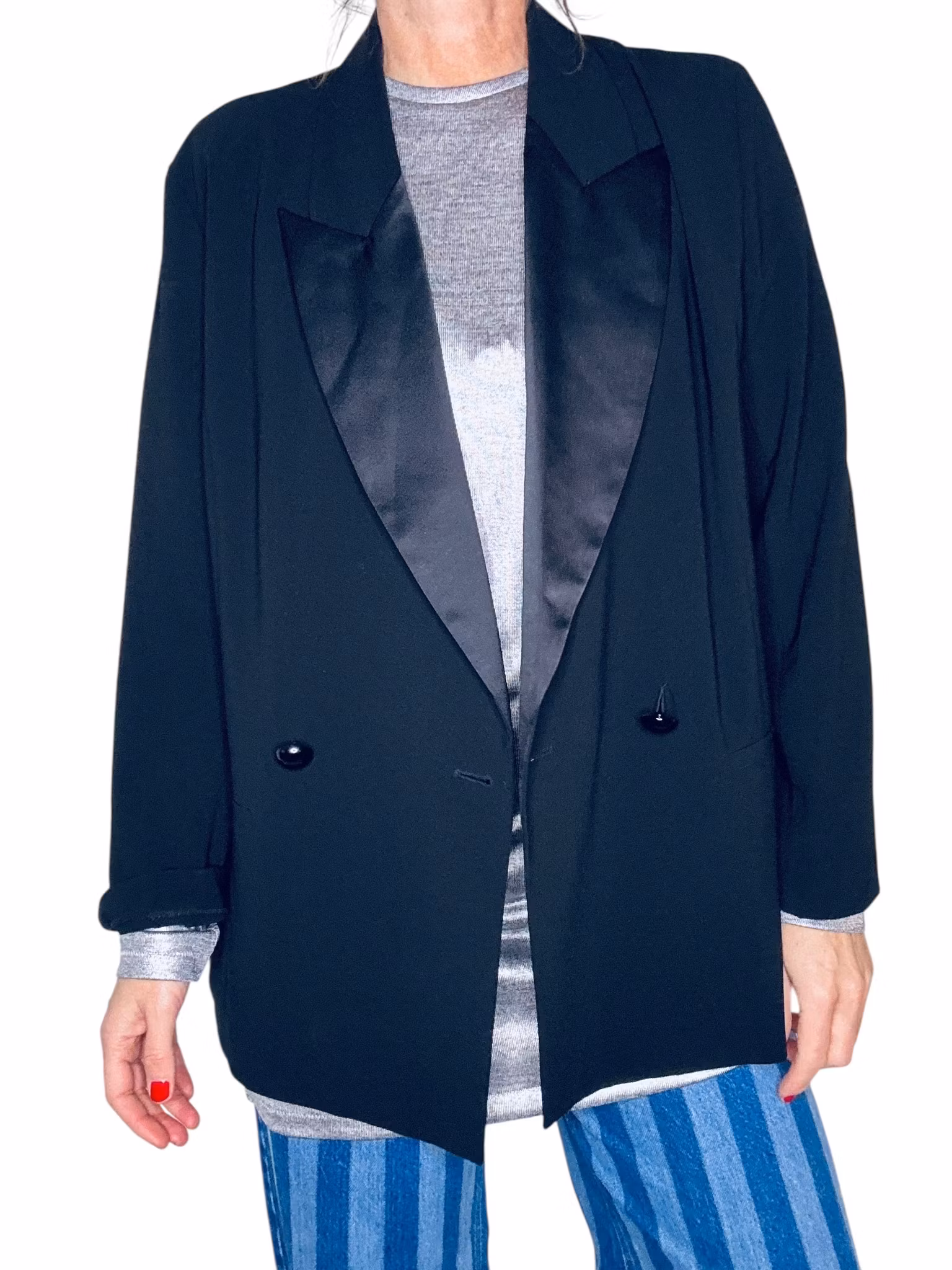 T-shirt klänning i silver