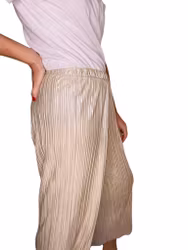 Plisserade guldbyxor