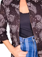 Brun glittrig blusjacka