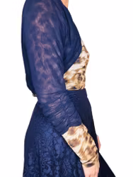 Transparent blå bolero