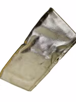 Flätad kuvertväska i guld