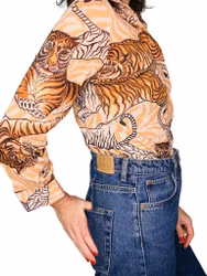 Vintage skjorta med tigrar