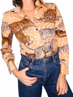 Vintage skjorta med tigrar