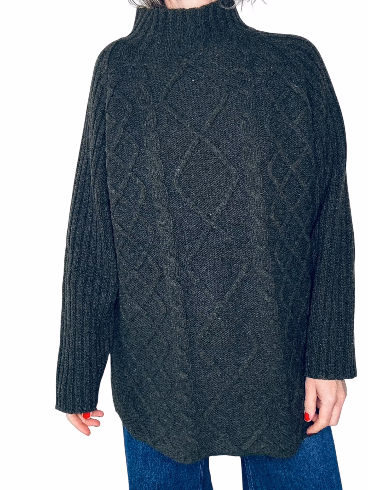 Grön tröja i 100% ull