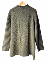 Grön tröja i 100% ull