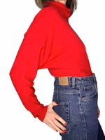 Vintage röd blank polo