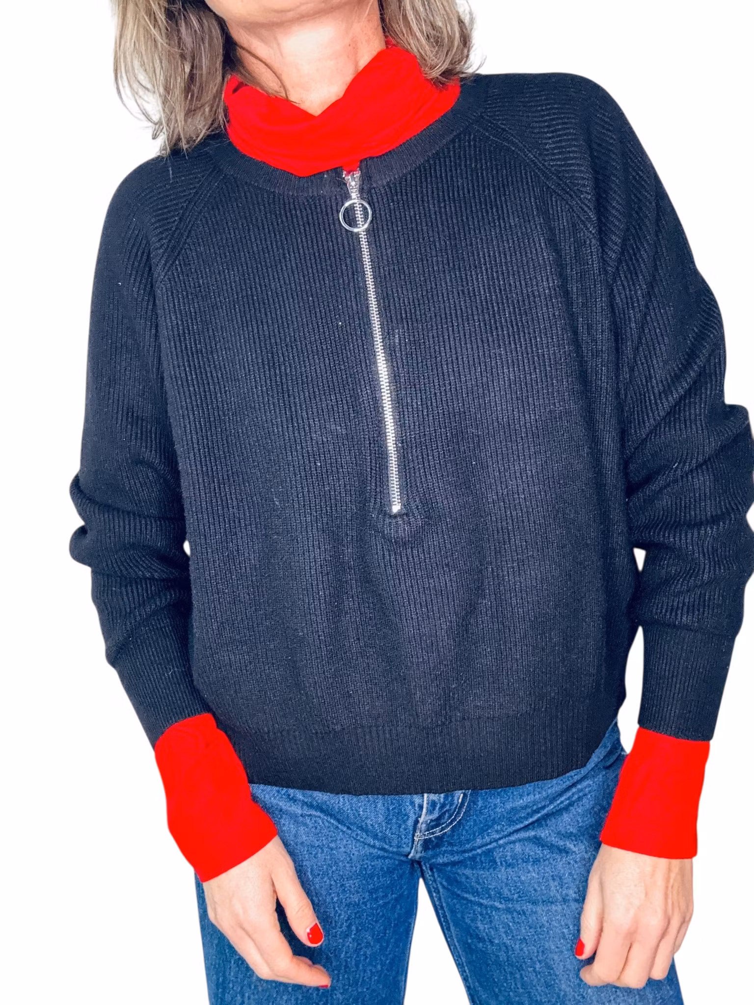 Vintage röd blank polo