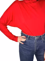 Vintage röd blank polo