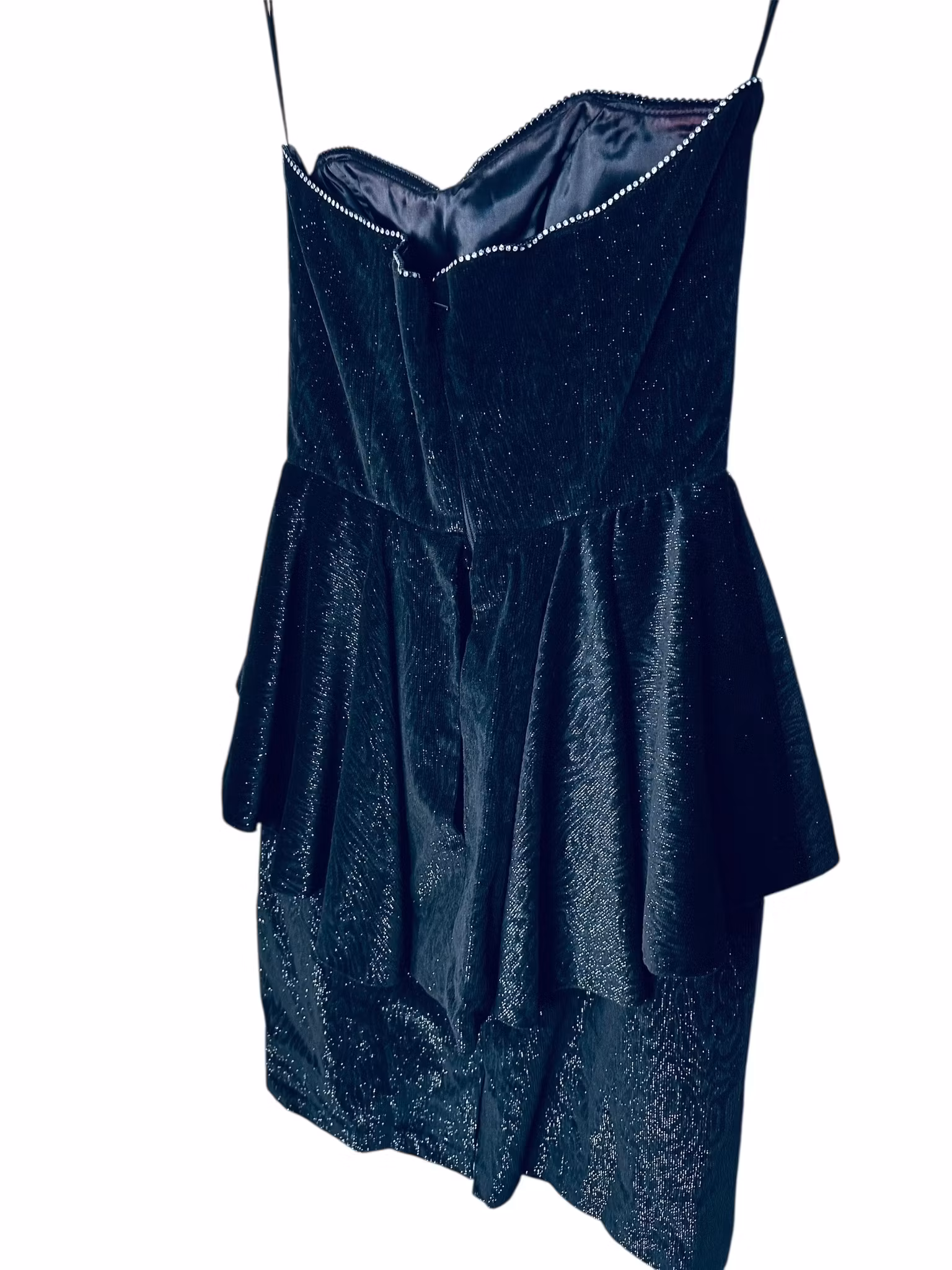 Vintage cocktailklänning med strass