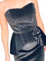 Vintage cocktailklänning med strass