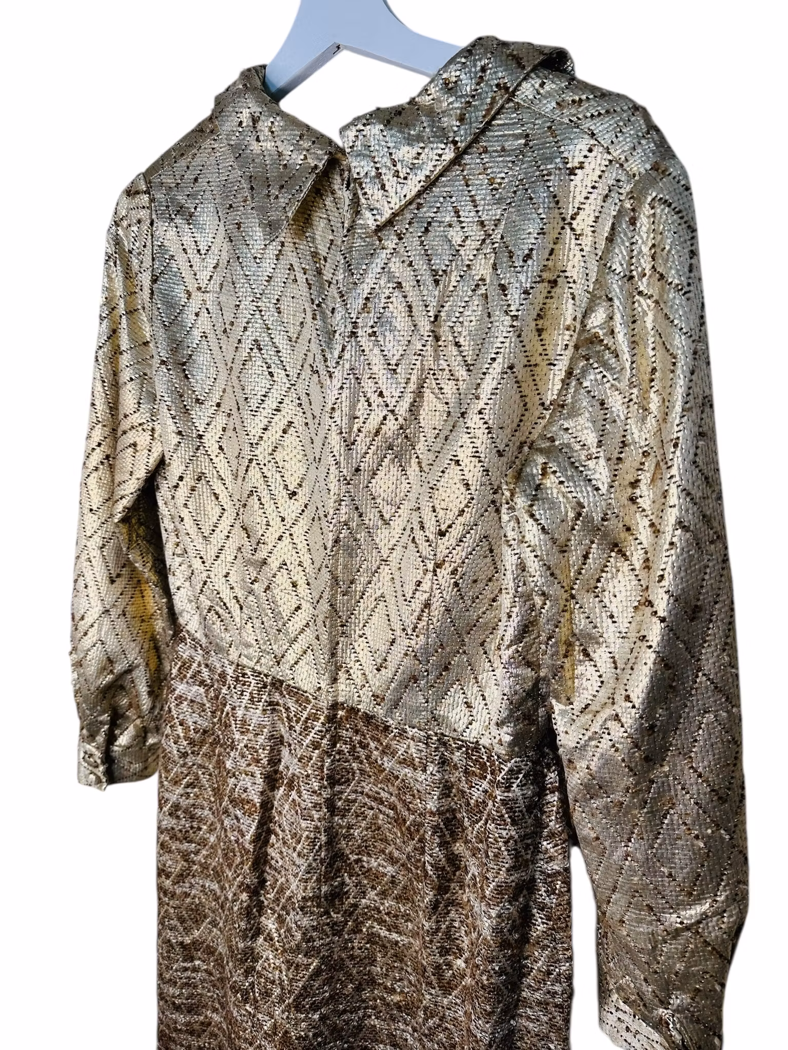 Vintage guldfärgad klänning