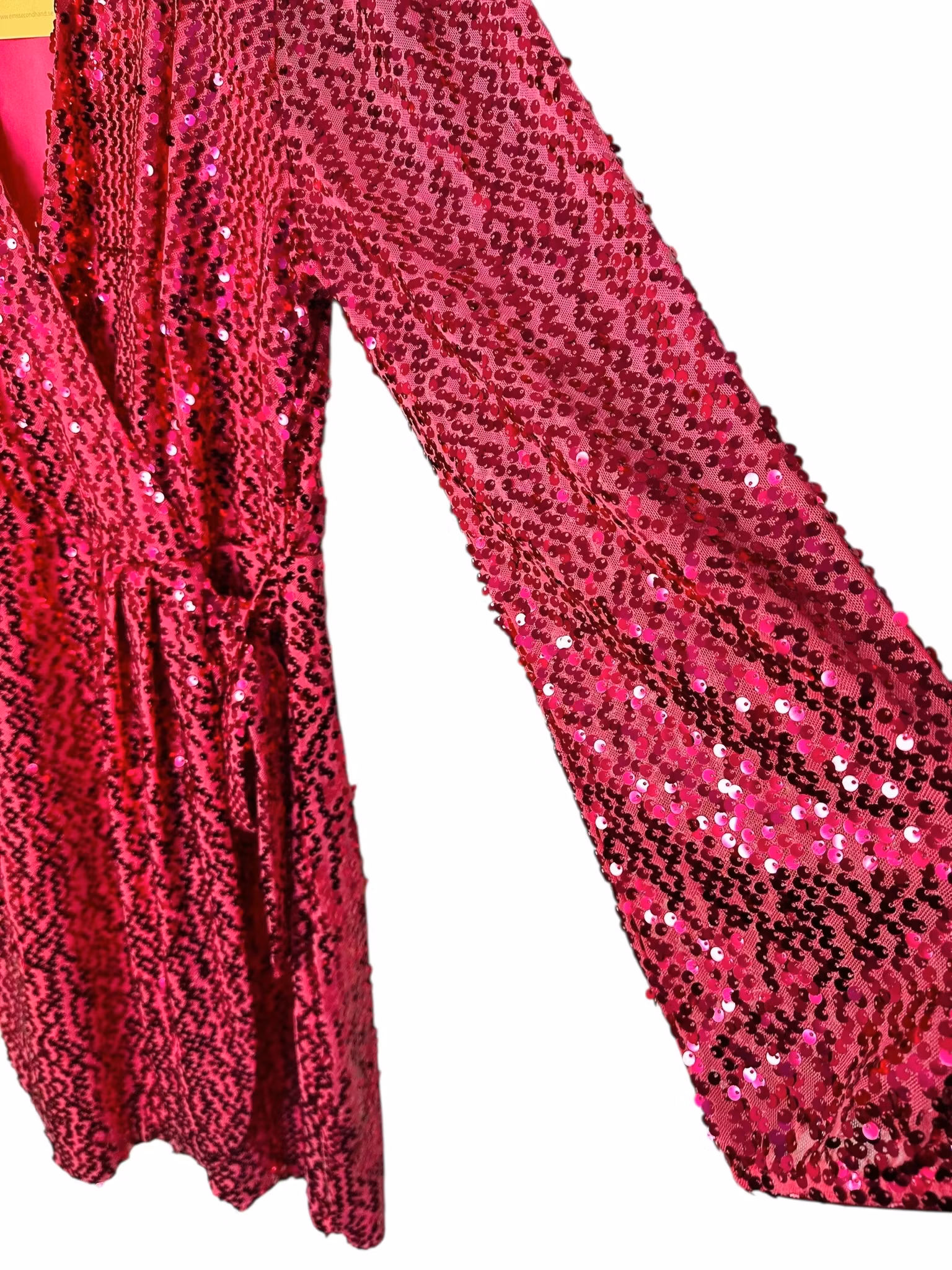 Rosa paljettklänning
