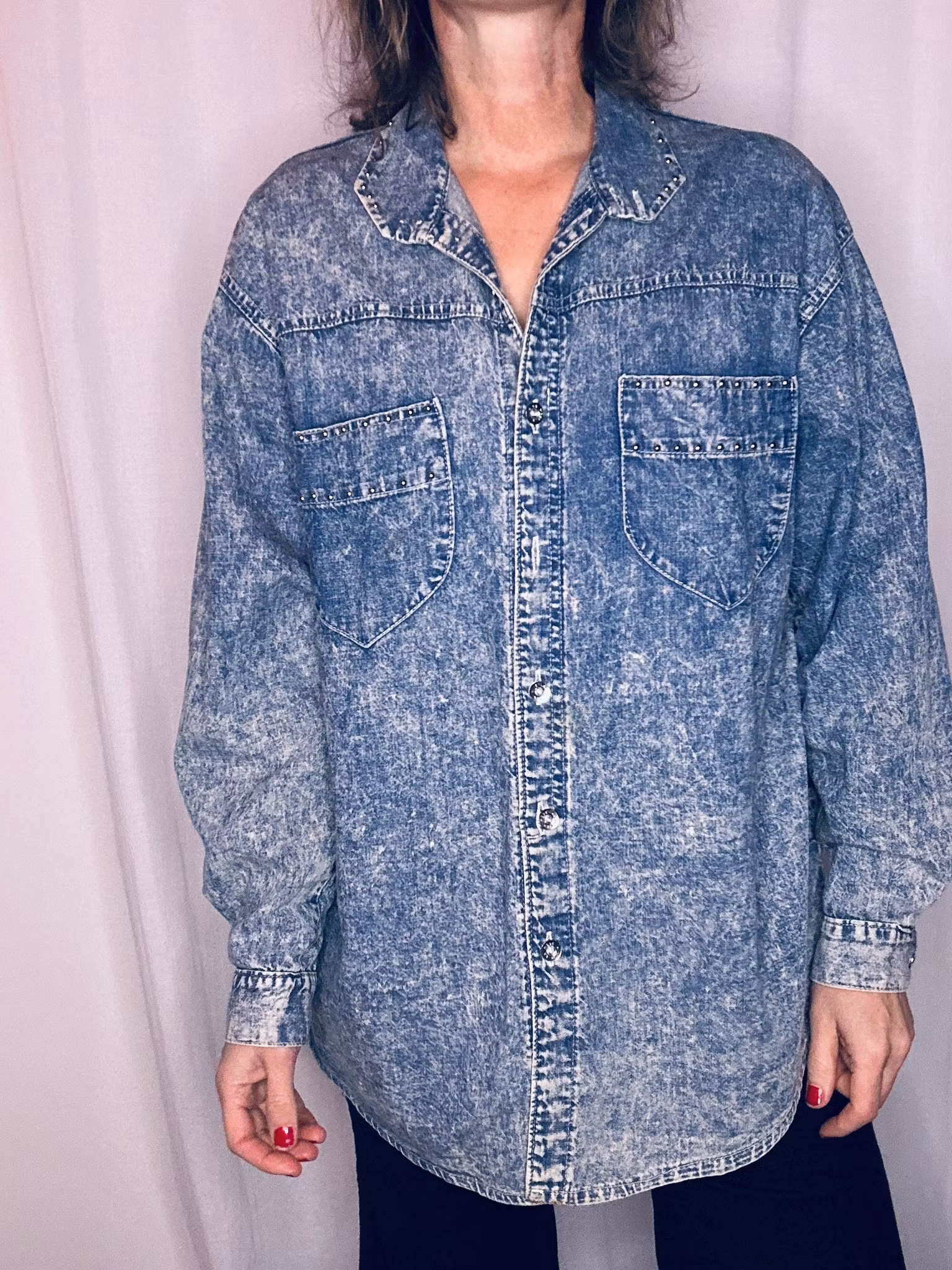 Vintage jeansskjorta