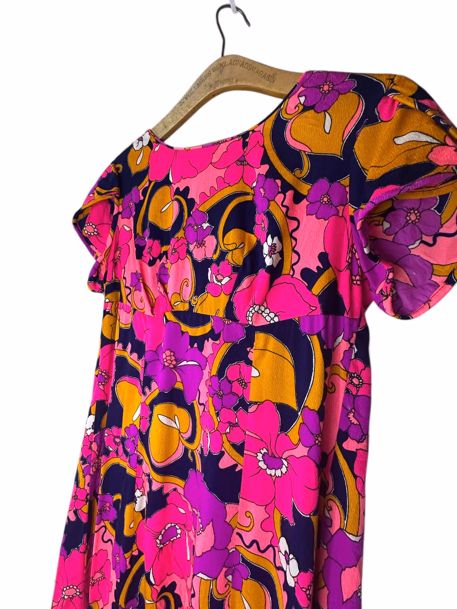 Vintage färgglad långklänning