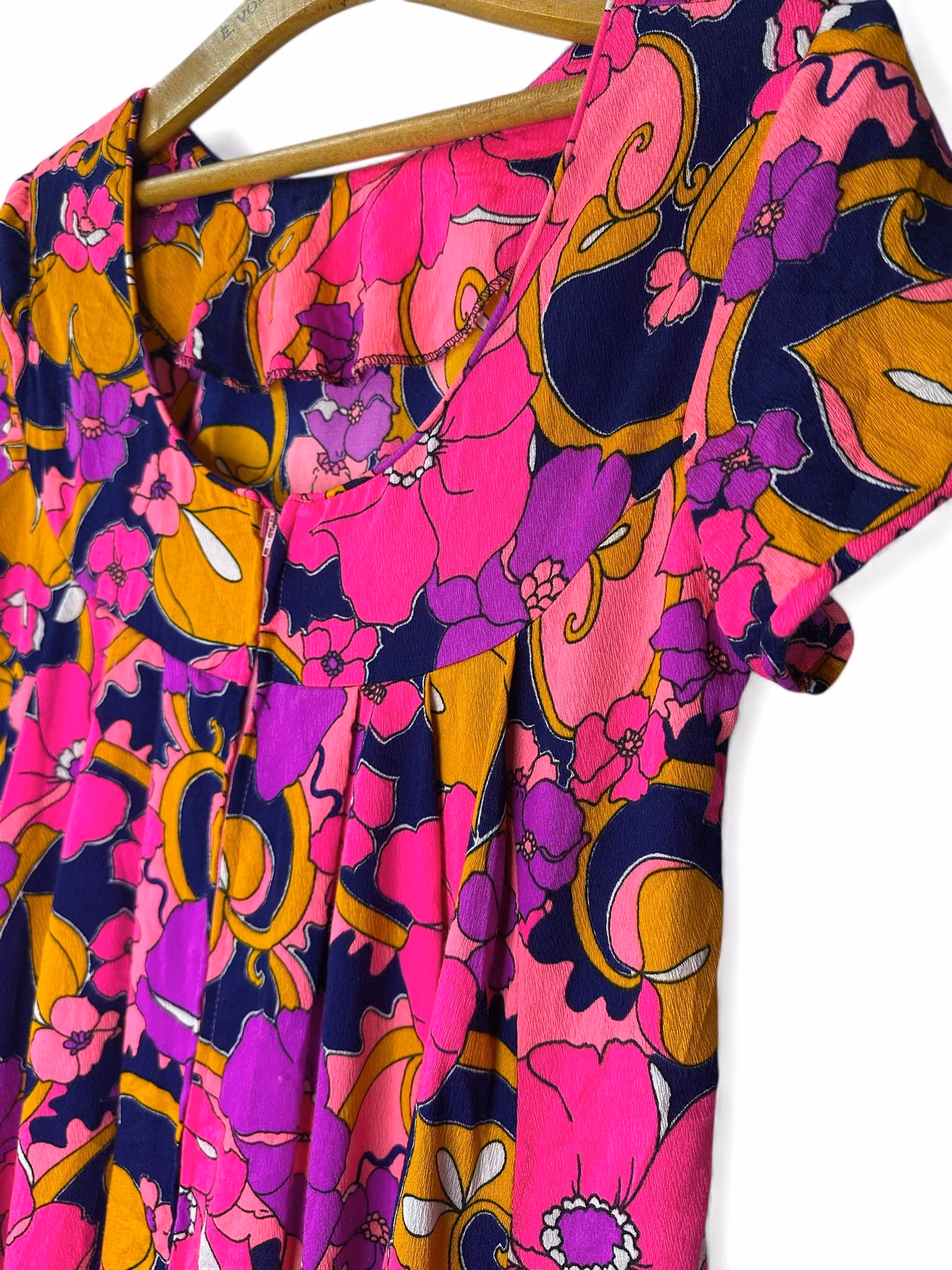 Vintage färgglad långklänning