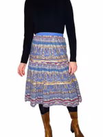 Mönstrat vintage kjol