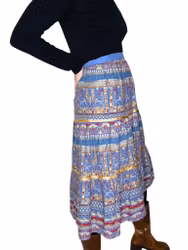 Mönstrat vintage kjol