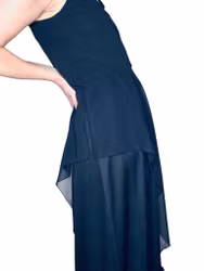 Vintage svart klänning med smala axelband