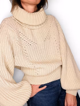 RODEBJER stickad tröja "Richa"