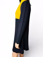 Vintage grafisk stickad klänning