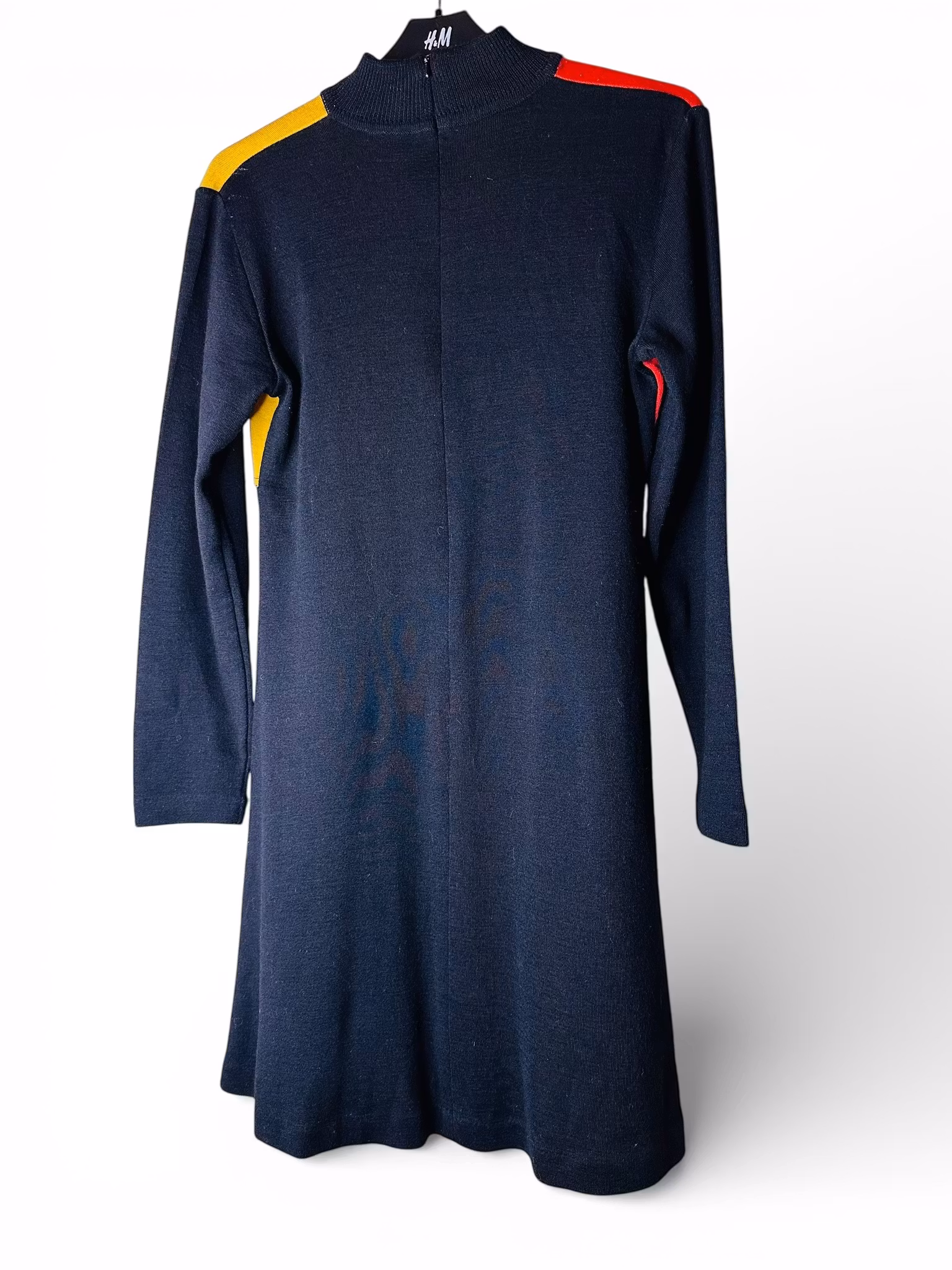 Vintage grafisk stickad klänning