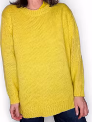 CHEAP MONDAY neongul stickad tröja